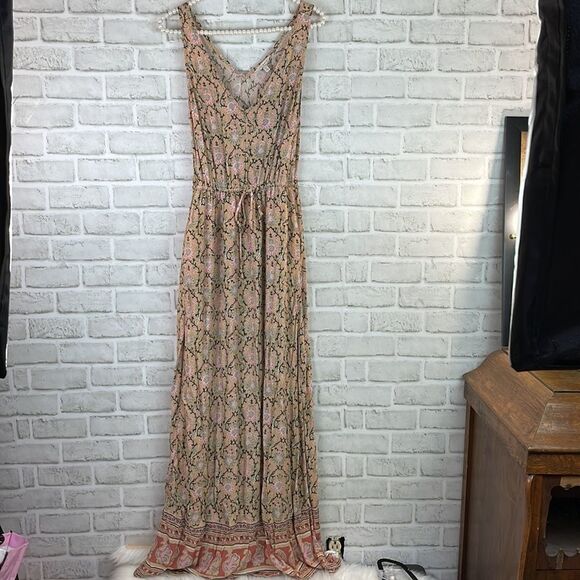 Lucky Brand Size XS Maxi Dress Boho Floral Print - Picture 11 of 11